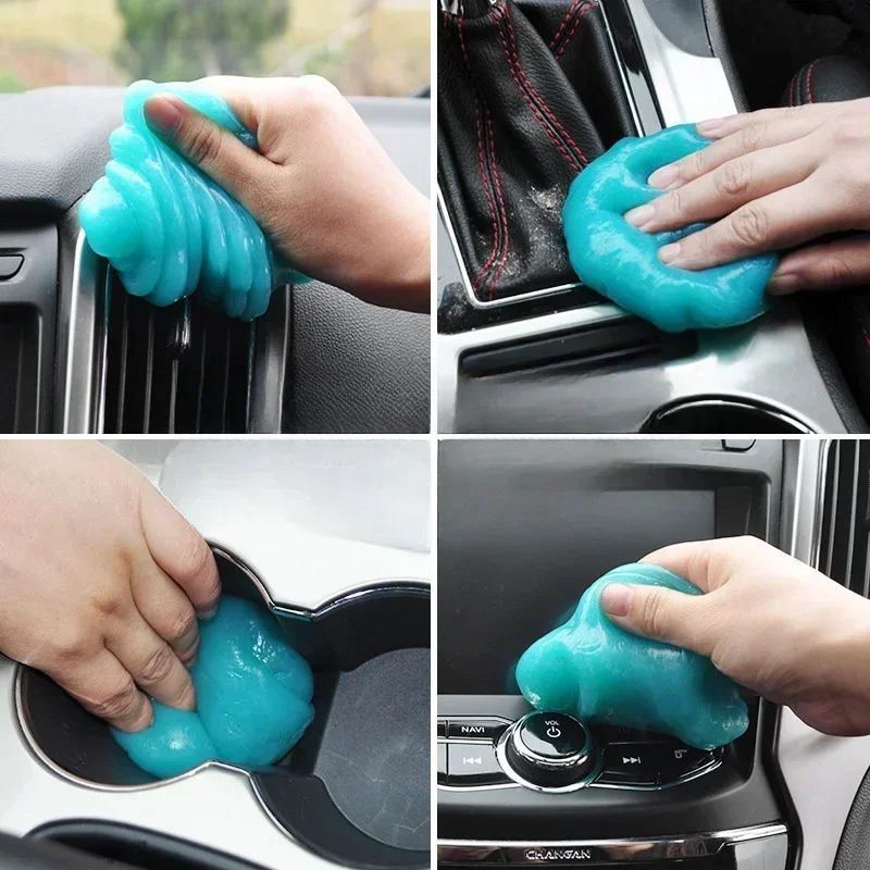 1pcs Car Cleaning Gel Reusable Keyboard Cleaner Gel Automobile Air Vent  Dust Removal Gel Multiuse Dirt Cleaner Slime Auto - AliExpress