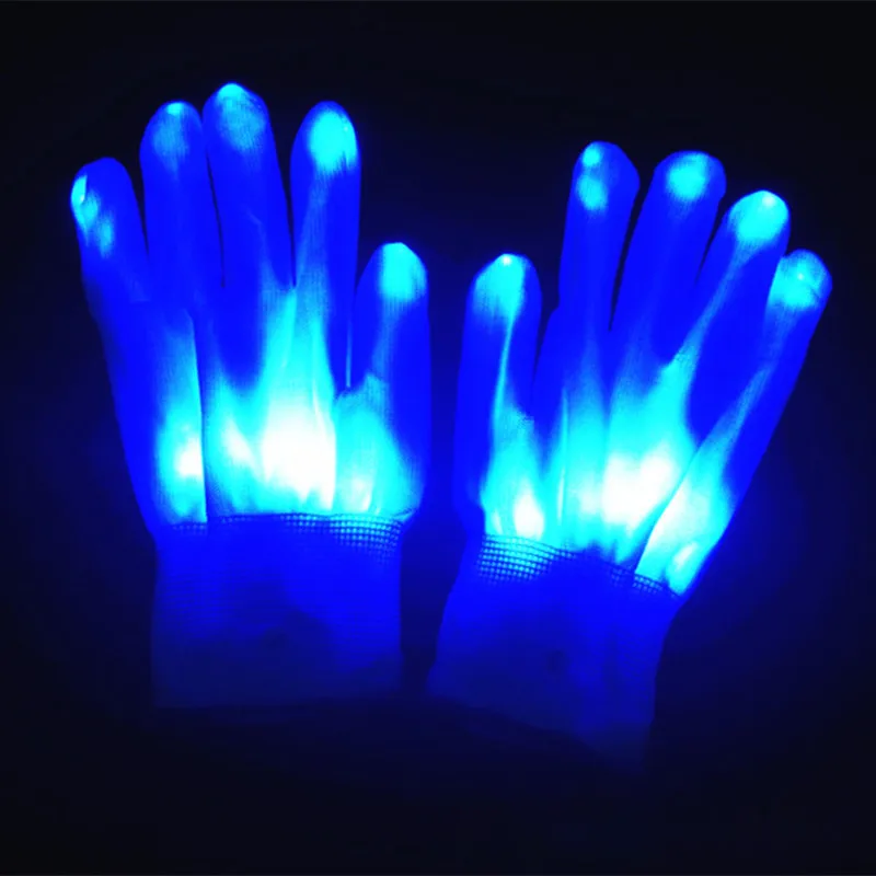 Kaufe LED-Handschuhe, Neon-Guantes, leuchtende Halloween-Party