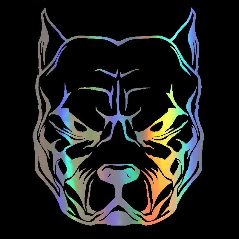 

Dog Pattern Pit Bull Pitbull Motorcycle Sticker Reflective Car Stickers Moto Auto Decal Funny JDM Vinyl on Car Styling 18*15cm