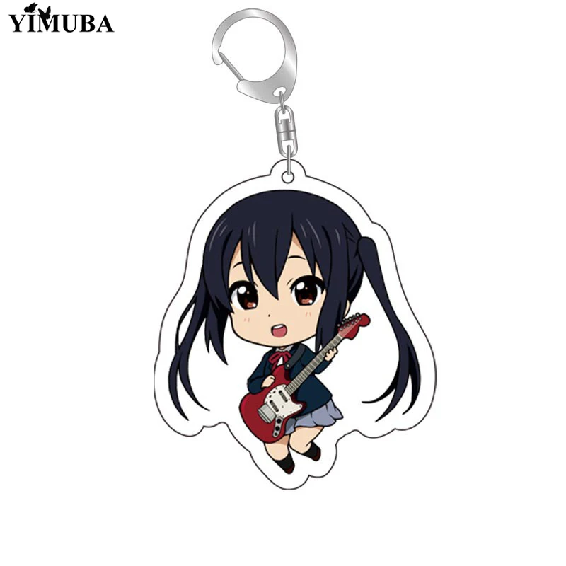 Anime K-ON! Chaveiro kawaii personagens dos desenhos animados hirasawa yui  mio tainaka ritsu kotobuki tsumugi pingente acrílico chaveiro jóias -  AliExpress