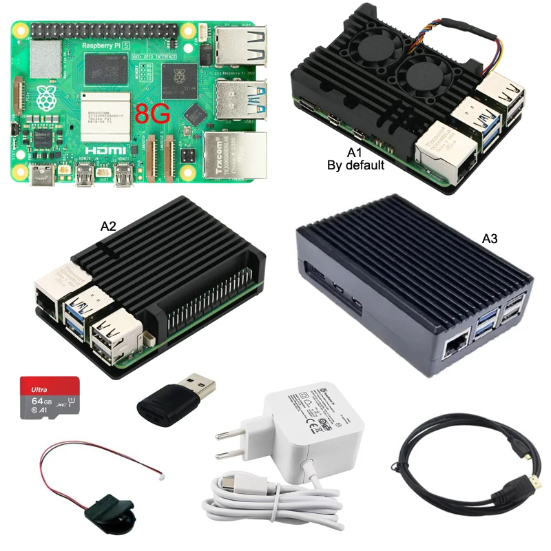 Official Original Raspberry Pi 5 4G 8GB RAM Dev Board Optional