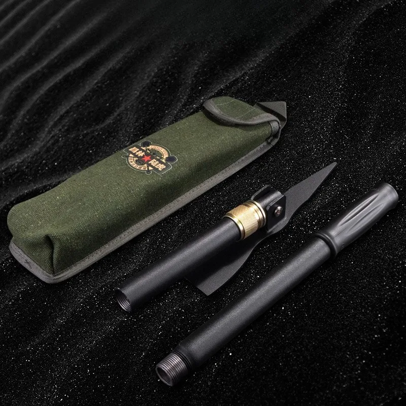 Manganese Steel Small Pickaxe Foldable Engineer Pickaxe Portable Tool Outdoor Camping and Soil Excavation Garden Hand Tools