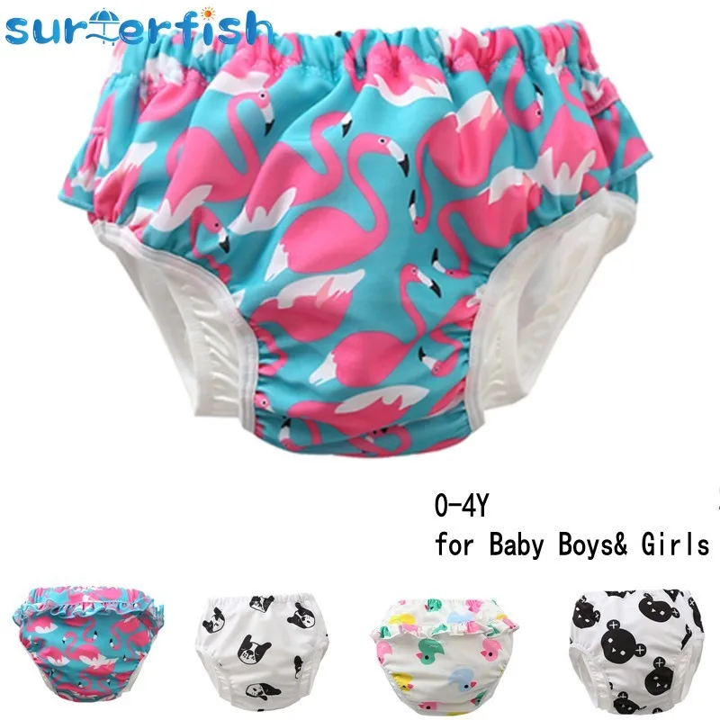 

Top-grade Reusable Swim Diaper Baby Swimwear Kids Swimming Bloomers Pants Swimming Pool Diaper children beachwear Unicorn baby