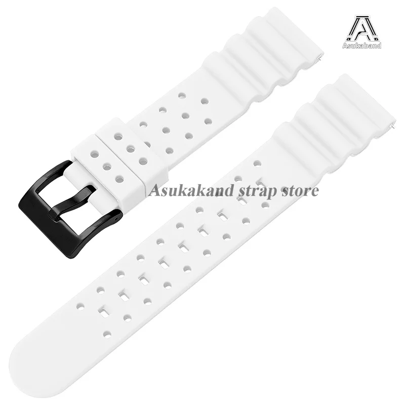 Universal Men's Sport Waterproof Silicone Watch Strap with Quick Release