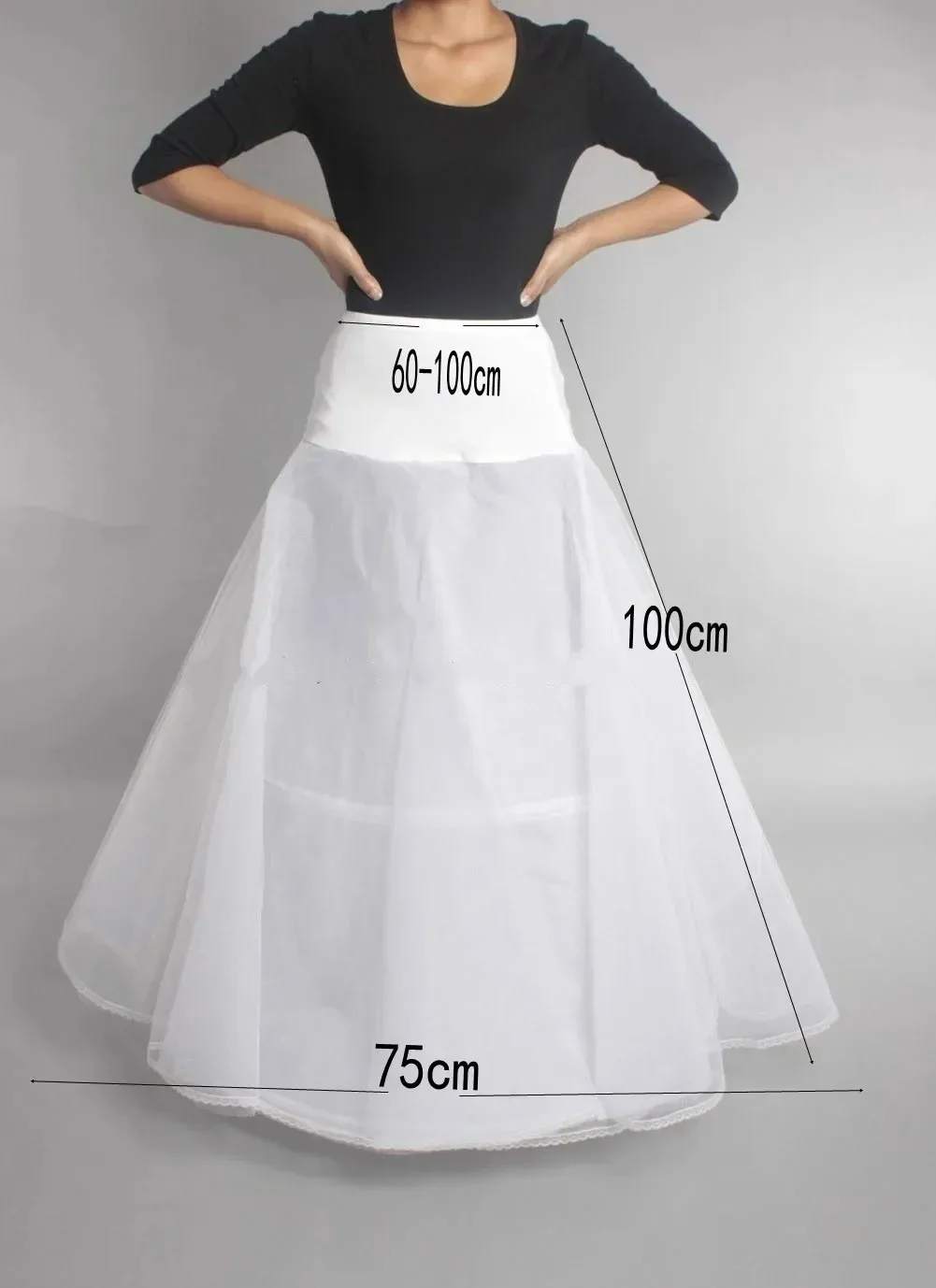 6 Rings Puffy Petticoat For Wedding Dress Ball Gown Mermaid A-Line Dresses Elastic Band Adjustable Waist Crinoline Underskirt