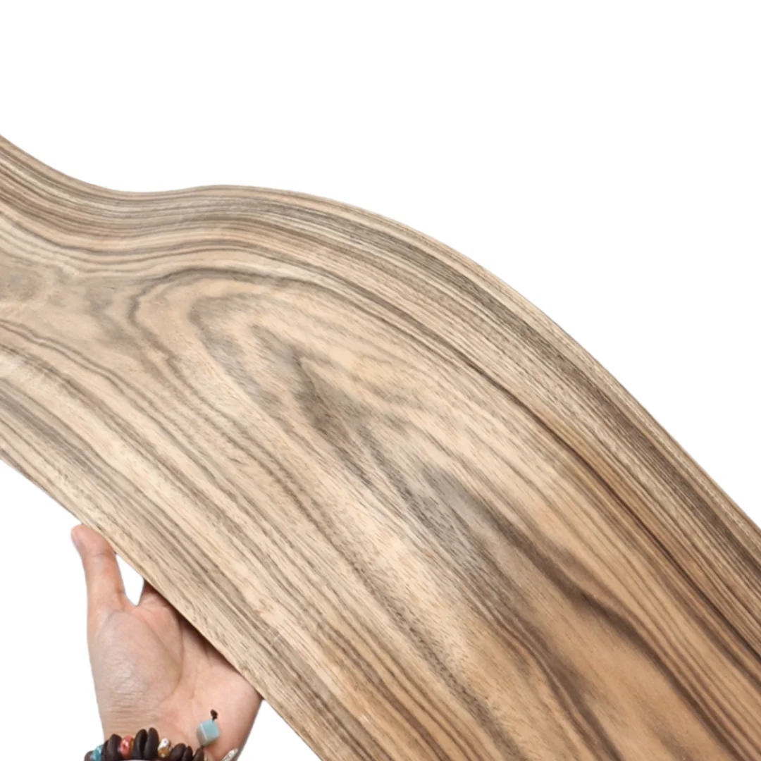 L:2.5m Width:180mm Thick: 0.5mm Solid African Zebrawood Veneer with Grain Cabinet Door Veneer DIY Veneering Furniture Decor Home