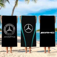 Serviette de plage de luxe avec logo M-MercedesS B-BenzS, surdimensionnée, douce, ultra absorbante, séchage rapide, grande taille, pour la piscine, les voyages, le camping, la salle de bain 1