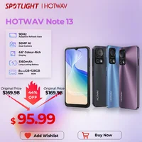 هاتف ذكي HOTWAV Note 13 بشاشة 6.6 بوصة HD + 90 هرتز أندرويد 13 8 جيجابايت + 128 جيجابايت هاتف محمول ثماني النواة بطارية 50 ميجابكسل 5160 مللي أمبير في الساعة هاتف محمول 1
