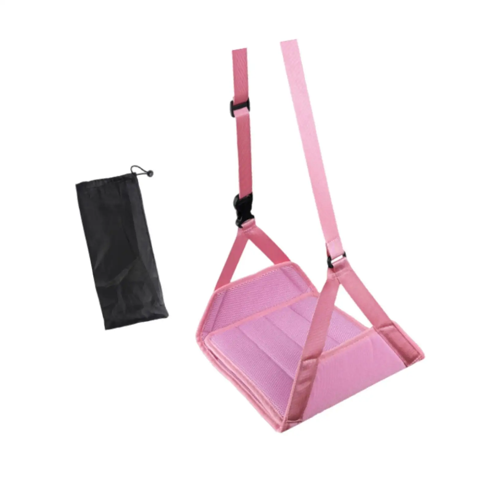 Airplane Foot Hammock Support Adjustable Length Oxford Cloth Portable Plane Footrest for Women Men Car Office Home Long Trip