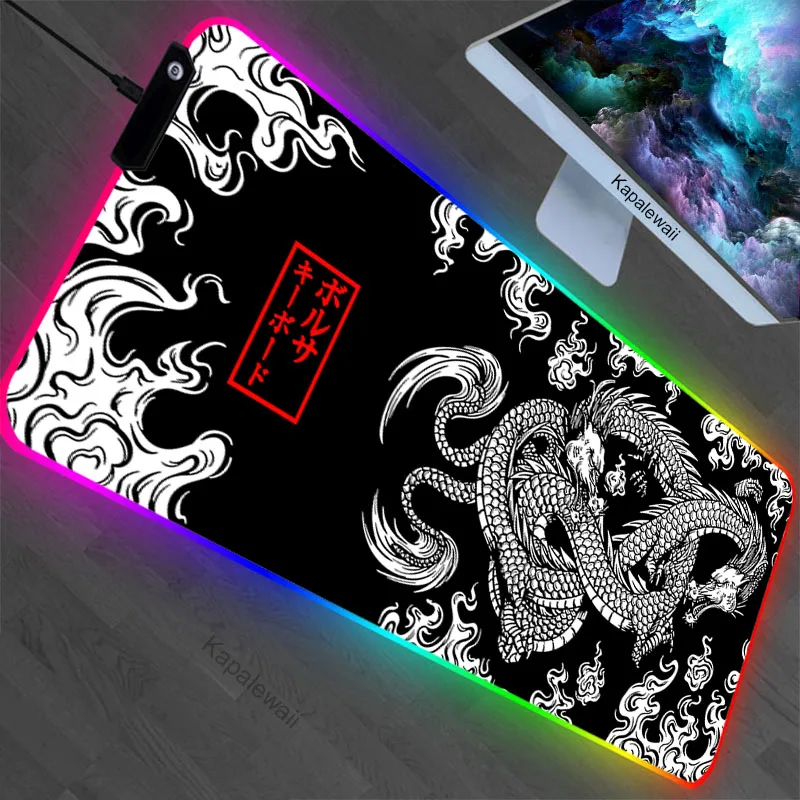 Redragon ӿ RGB 콺 е, ̸ 900x400  å Ʈ Ʈ, ǻ LED ī, Ped XXL ũž е ȣ