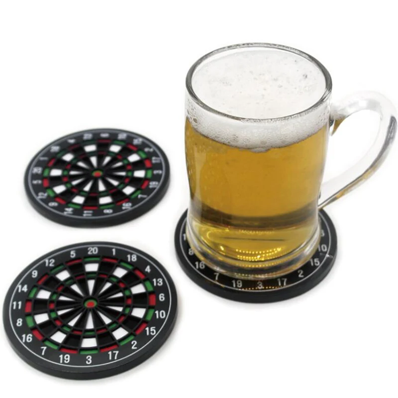 

4Pcs/Set Creative Dart Coaster Household Desktop Coffee Mug Mat Teacup Pad, Kitchen Bowl Pads Tableware Mats Placemat Decoration