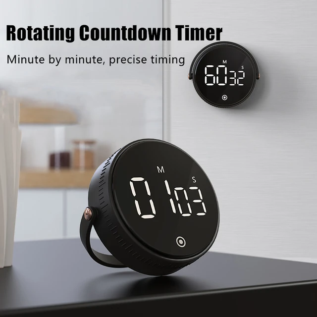 VOCOO LED Digital Kitchen Timer for Cooking Shower Study Stopwatch Alarm  Clock Magnetic Electronic Cooking Countdown Time Timer - AliExpress