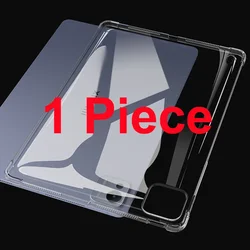 HD Ultra Slim Clear Back Tablet Case with Shockproof Airbags and Soft TPU Protection for Xiaomi Pad 7Pro 11.2 (Clear)