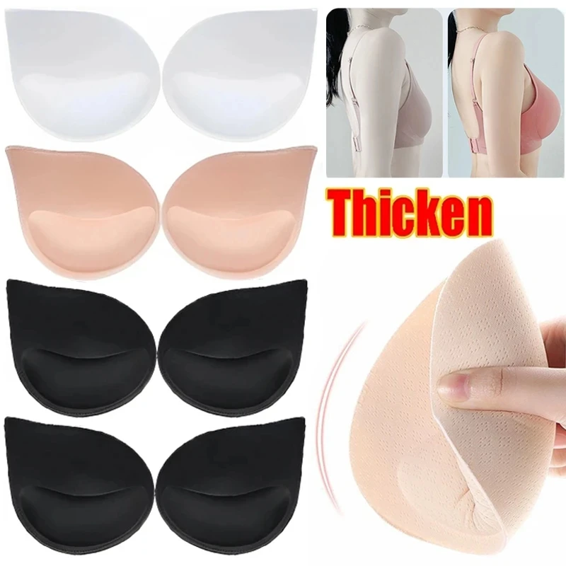

3D Push Up Bra Pads Inserts Women Underwear Small Breast Lift Breathable Sponge Padded Bra Pad Lining Swimsuit Bra Insert