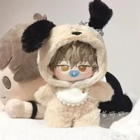 20cm Doll Clothes Shark Hoodies Cartoon Animal Coat Cotton Stuffed Dolls Lovely Outfit Changing Dressing Game Playing House Gift 1