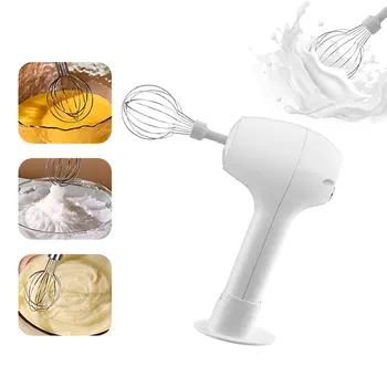 무선 휴대용 전기 식품 믹서 자동 whisk 반죽 계란 비터 베이킹 케이크 크림 휘퍼 주방 도구