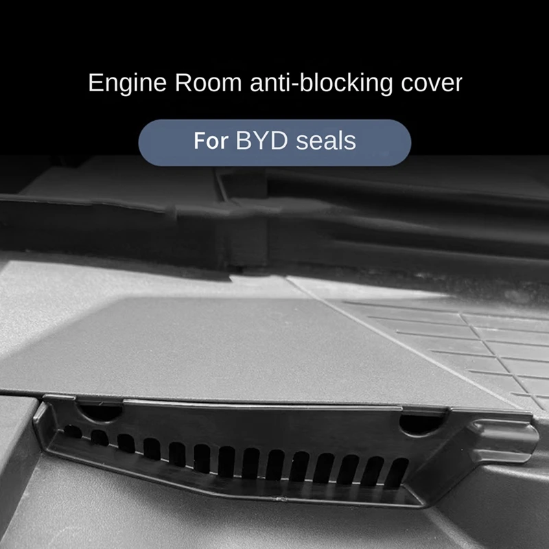 Car Filter Screen 2PCS Front Engine Room Anti Blocking Cover Drainage Filter Screen Protective Cover For Byd Seal