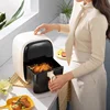 220V Air Fryer Household 5.5L Visual Multifunction Large Capacity Intelligent Electric Oven Air Electric Fryer 5