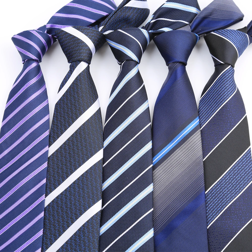 

New 8CM 3.15" Mens Ties Necktie Stripes Striped Jacquard Woven Classic Wedding Gravatas Para Homens Neck Tie Neckwear
