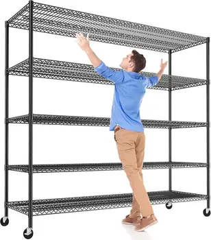 85.7"H Storage Shelves 1