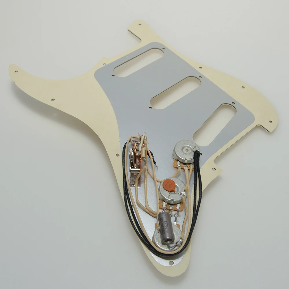 Guitar Pickguard with CTS Pots and 5 Way Switch and 0.047uF 200V