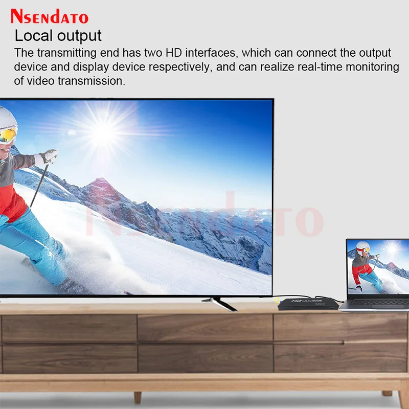 1080P HDMI USB KVM Extender 20km over SC Fiber Optic Cable HDMI Video Transmitter Receiver With HDMI Loop out For PS5 DVD PC TV