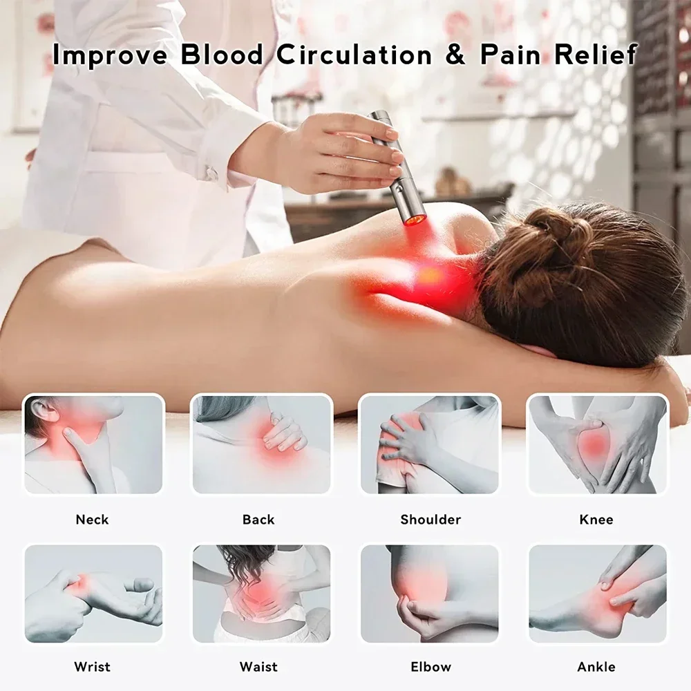 Premium Handheld Red Light Therapy Torch – Deep Tissue Pain Relief, Muscle Recovery & Skin Rejuvenation