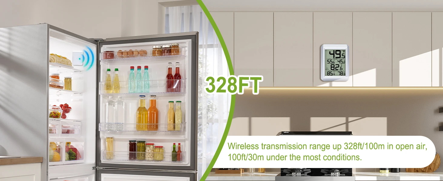 Refrigerator Thermometer  Fridge and Freezer Temperature Monitoring Digital Free
