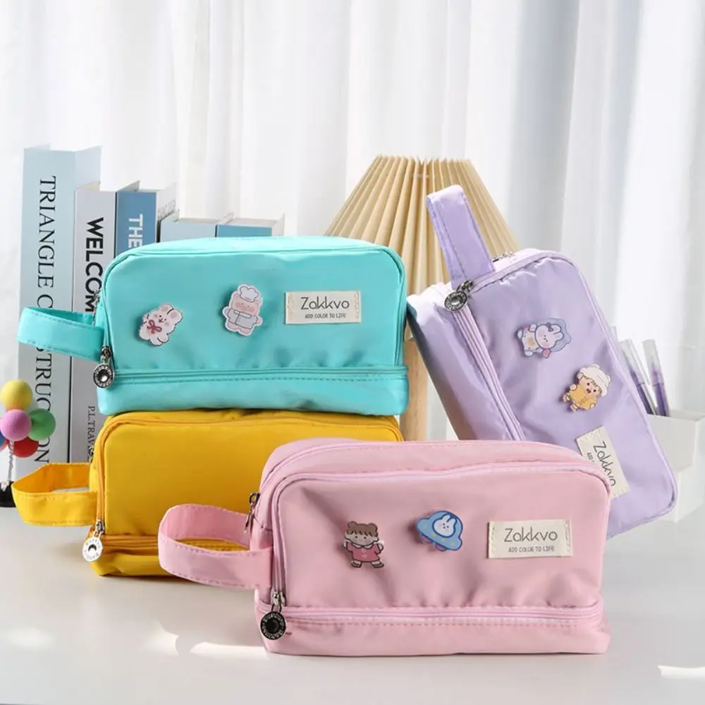 Portable Pencil Case Kawaii School Pencil Cases Stationer Pen Case