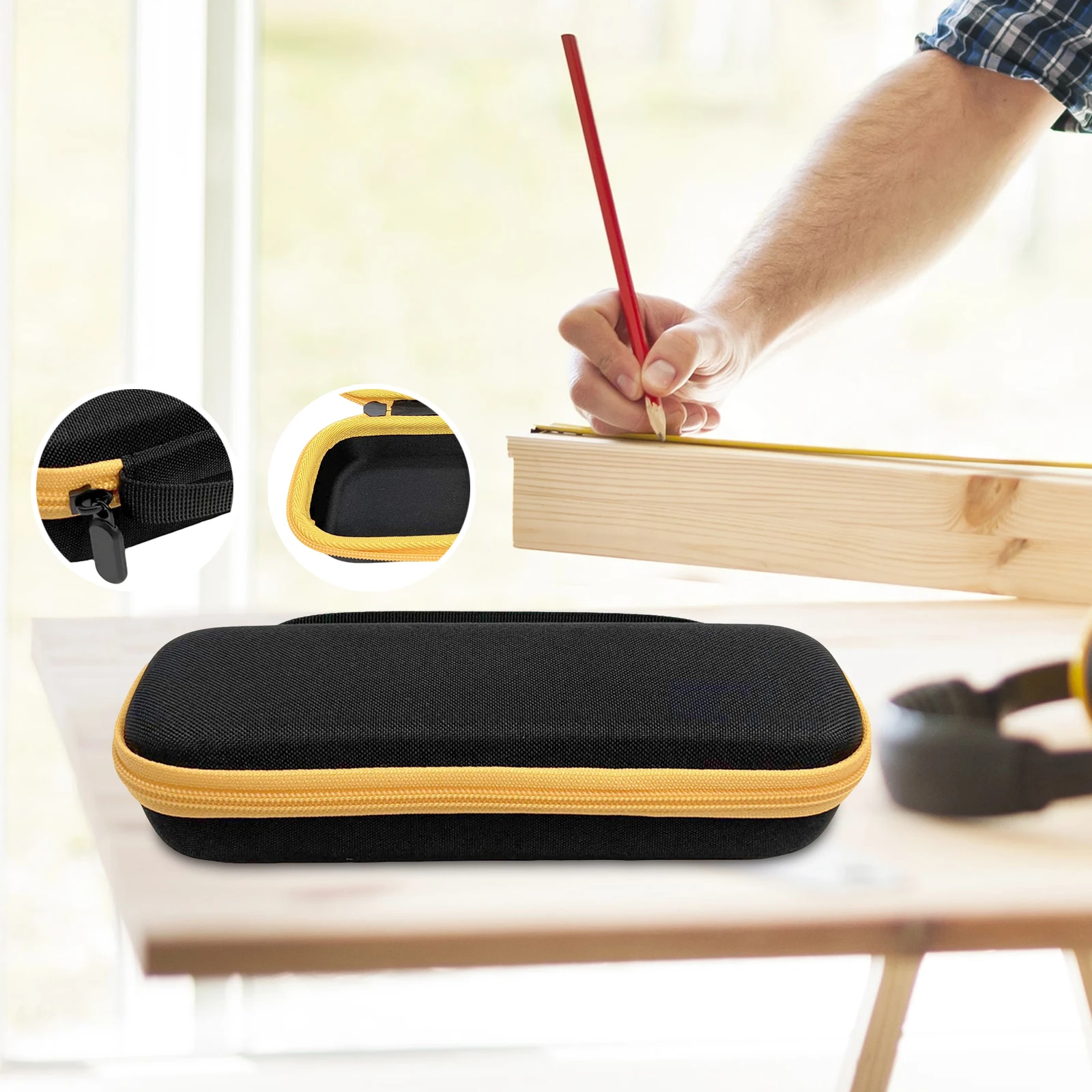 DEWALT 무선 스크루드라이버(DWHT66719)에 적합한 여행용 보호 휴대용 보관 가방, 내부 포켓 및 손잡이 포함