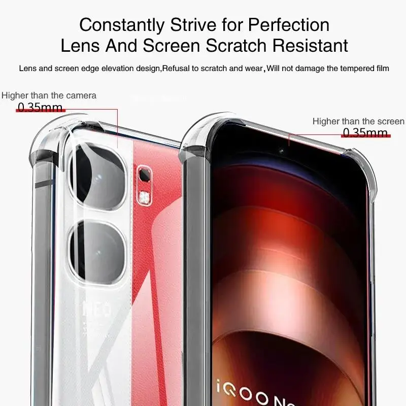 Clear Soft Airbag Phone Case with 360° Protection and Armor Coque Design