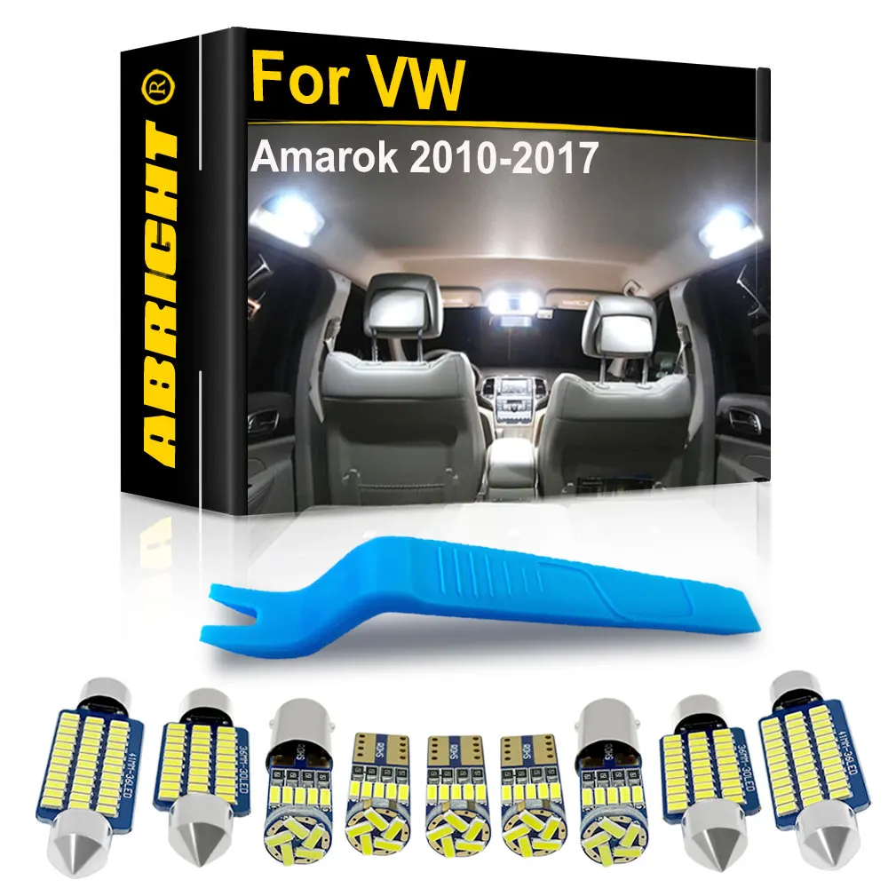 

ABRIGHT For Volkswagen VW Amarok Pickup Truck Accessories 2010 2011 2012 2013 2014 2015 2016 2017 Canbus Car LED Interior Lights