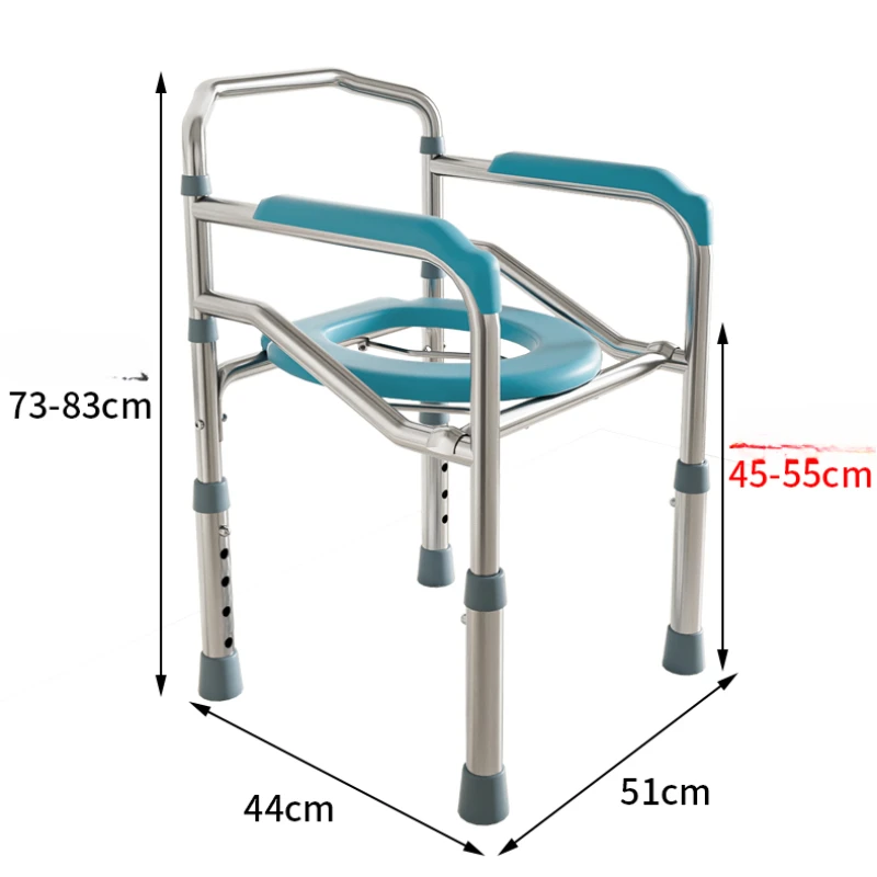 Enhanced Stainless Steel Toilet Booster Stool,Elderly Toilet Chair, Pregnancy Aid,Disabled-Friendly Bathroom Support,Toilet Aid
