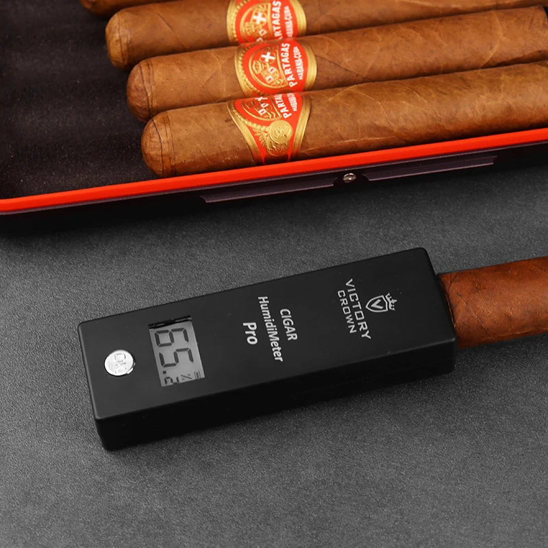 2024 New Cigar Hygrometer Digital Tool for Monitoring Cigar Humidity Levels Cigar Accessories 4