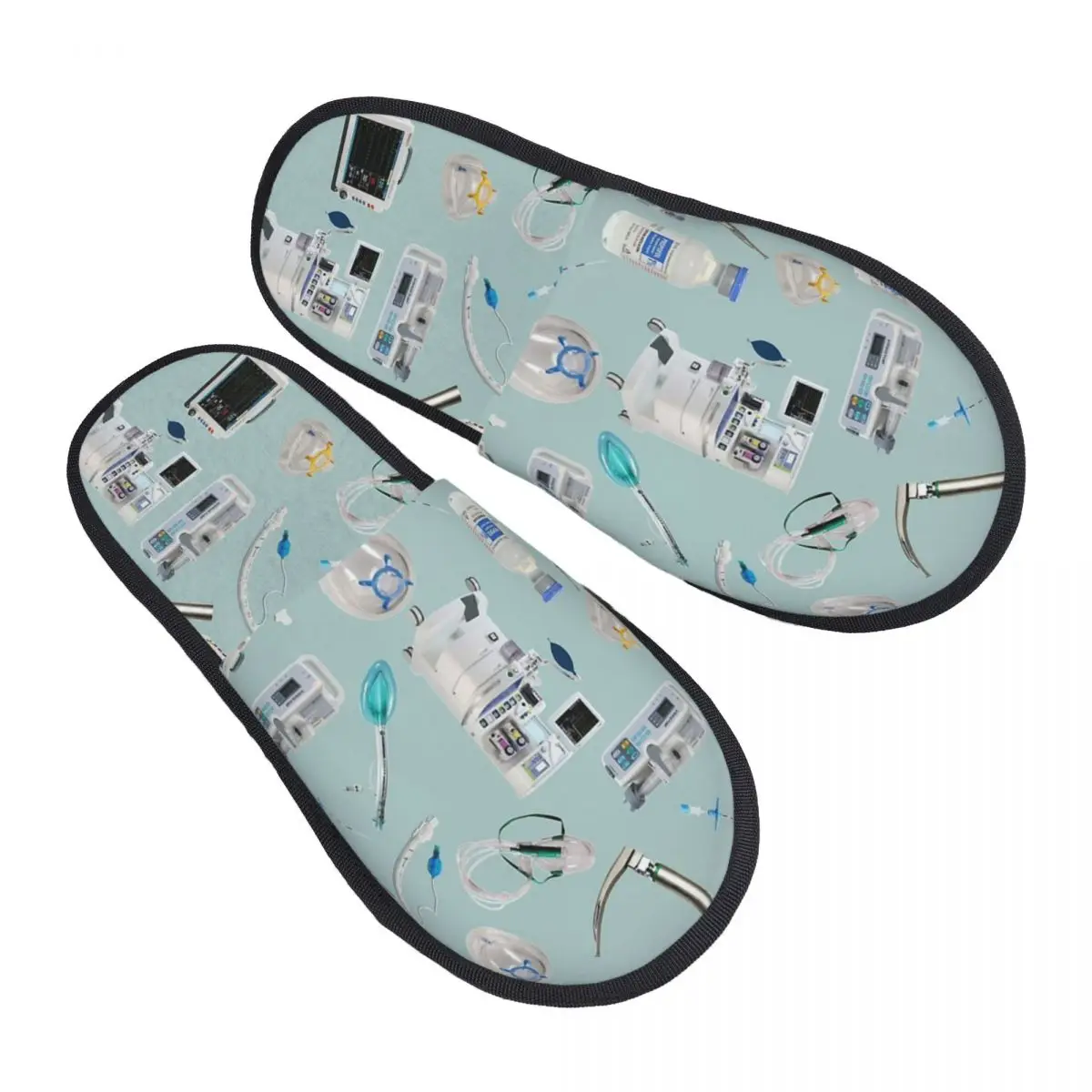 Tools Of The Trade SPACE BLUE Anesthesia Doctor Men Women Furry slippers fashion special Home slippers pantoufle homme