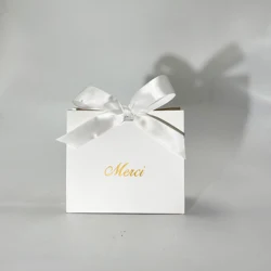 Elegant White Mini Candy Gift Boxes - Perfect for Baby Showers, Weddings, and Special Occasions (WHITE)