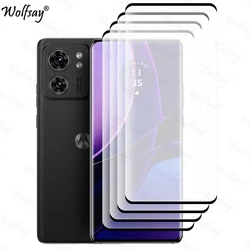 Premium 3D Curved Edge Tempered Glass Screen Protector, 6.6 Inch - Moto Edge 2023 (4 Front Glass)