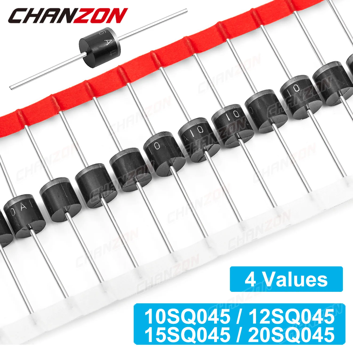 I Valori Di 4 10Sq045 12Sq045 15Sq045 20Sq045 Diodo A Barriera Schottky R-6 10A 12A 15A 20A 45V Assiale Per L'Energia Solare