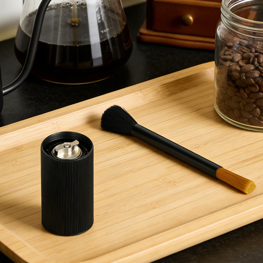فرشاة تنظيف مطحنة قهوة مزدوجة