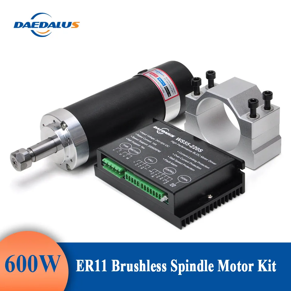 WS55-220 BLDC-Motortreiber-Controller DC 48V 500W CNC-bürstenlose Spindel 9.5 * 6 * 3.5cm /3.74 WS55-220 BLDC-Motortreiber-Controller DC 48V 500W CNC-bürstenlose Spindel 9.5 * 6 * 3.5cm /3.74