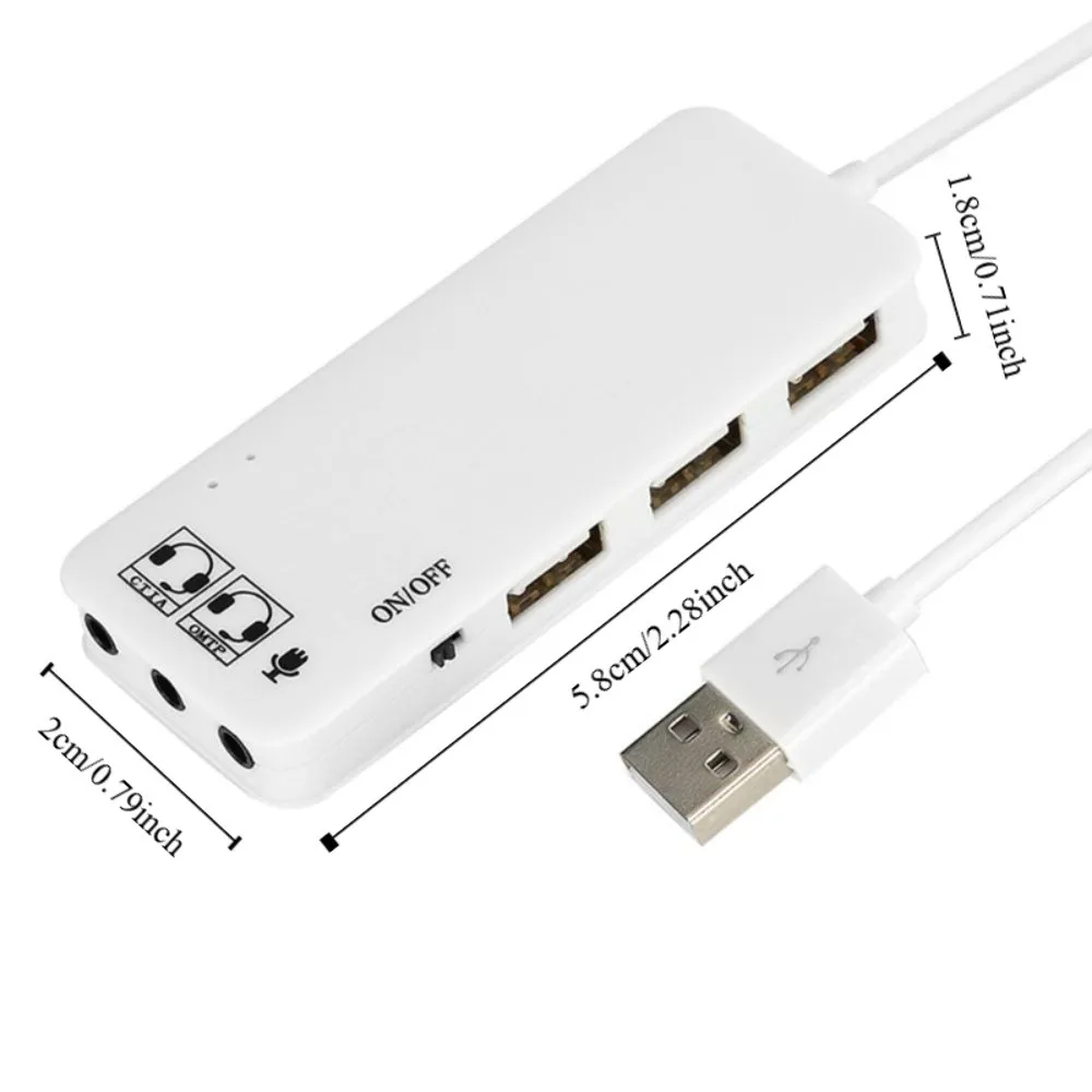 휴대용 3포트 USB 2.0 USB 2.0 허브 7.1CH 플러그 앤 플레이 USB 2.0 분배기 포트 분배기 게임 설정