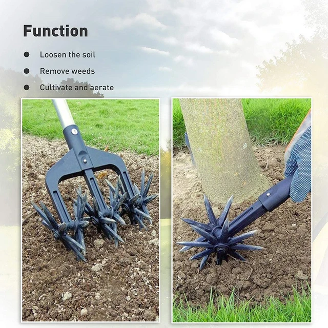 Rotációs Kultivátor Szerszám Kerti Talaj Talafier Turfing Gyep Sírkert Scarifier Forgó Talajtábla Műtárgy