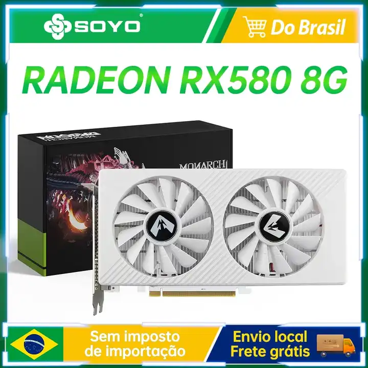 SOYO デュアルファン ホワイトクーラー Radeon RX 580 8GB Amazon.com: SOYO AMD Radeon RX 580 Graphics Card, 8GB GDDR5 256