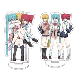 Kawaii Anime Girl Acrylic Stand - Cute Desktop Ornament & Birthday Gift (Set)