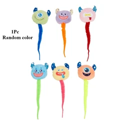 Interactive Plush Monster Caterpillar Catnip Toy - Indoor Cat Teeth Grinding Pet Supplies (Random color)