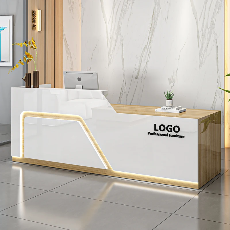 Beauty Salon Barber Reception Desks Store Bar Counter Cashier Counter Desk Commercial Furniture