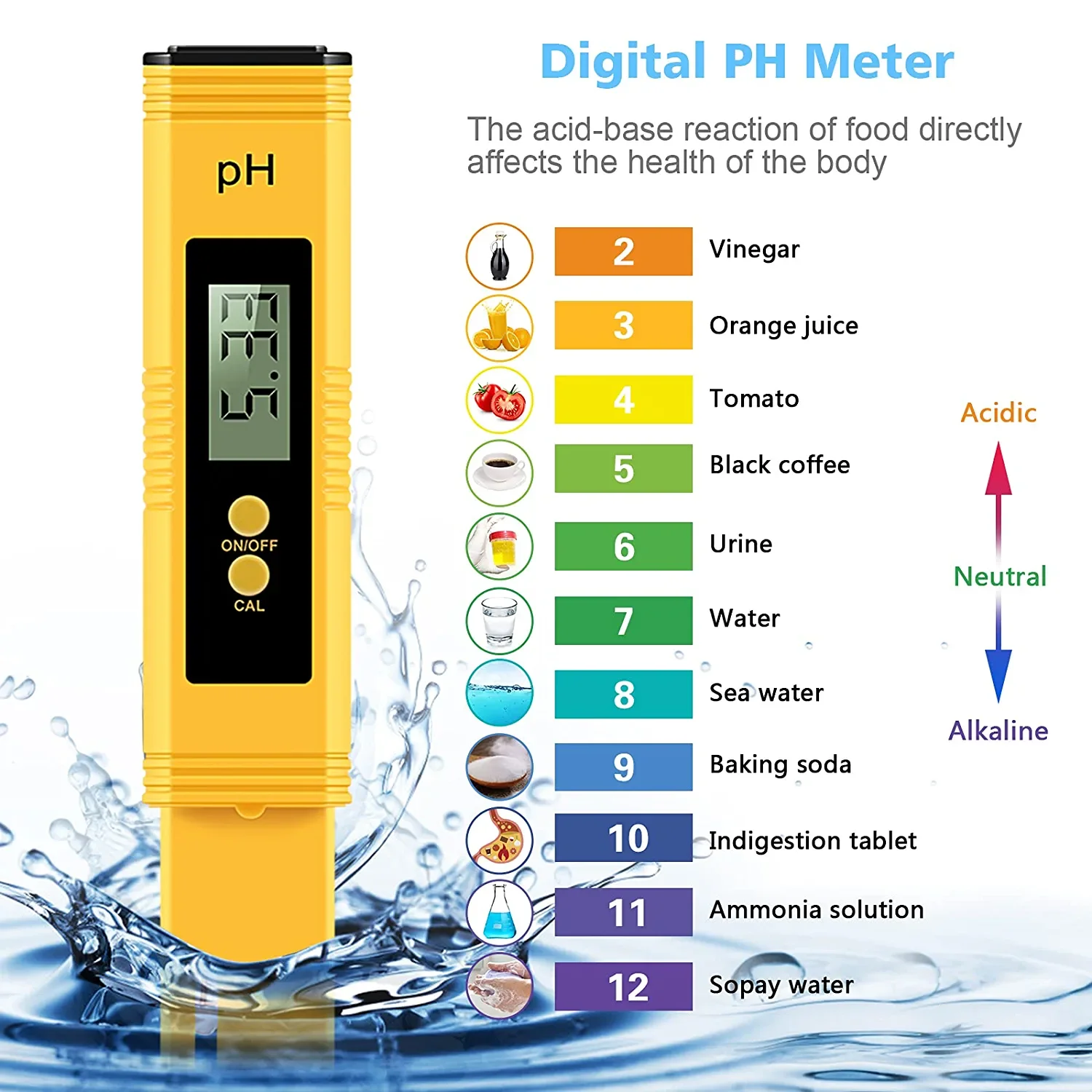 PH Meter Digital PH Tester 0.01 High Accuracy Meter For Water 0-14 Measurement Range For Drinking Water Pool Aquarium ph meter