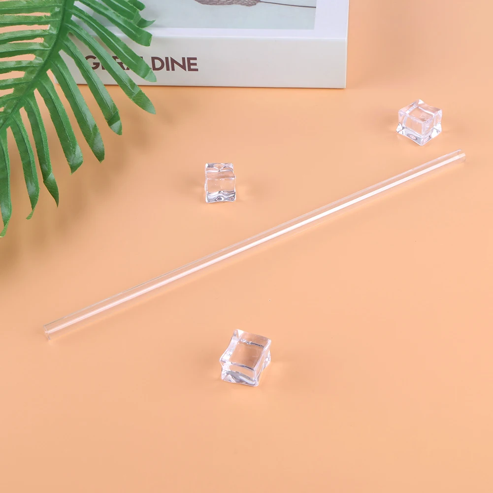 6Pcs Replacement Straw with Straw Cleaner Drinking Straws Transparent Straw for Stanley 20/30/40oz Accessories