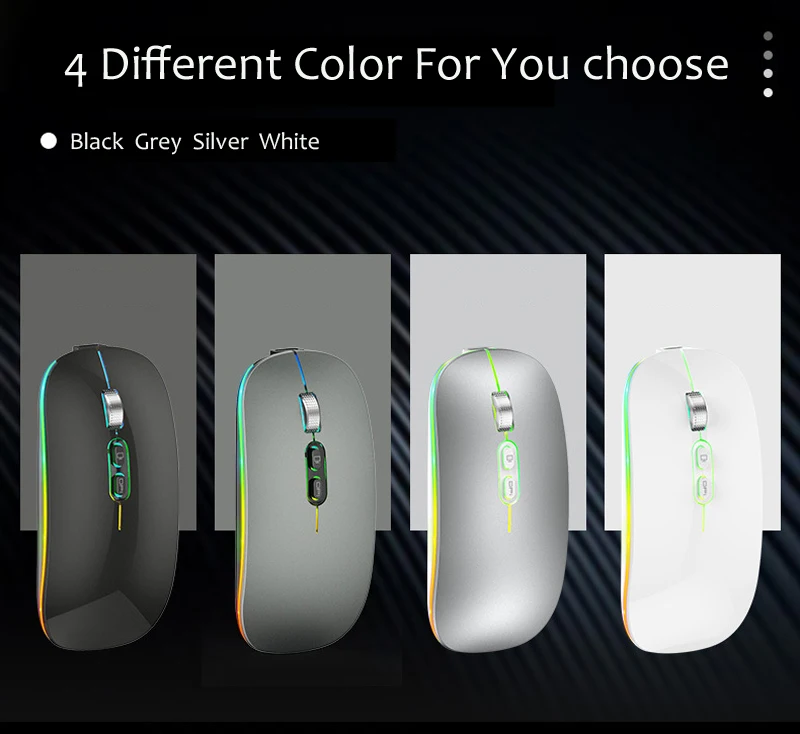Dual Mode Bluetooth 2.4G Mouse sem fio
