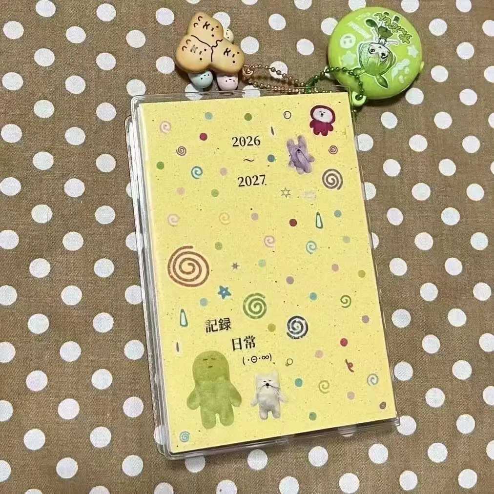 Agenda Giapponese Carina e Semplice Gialla Senza Data A7 con Pagine Interne Colorate di Alta Qualità, Pianificatore Settimanale e Giornaliero - immagine 2